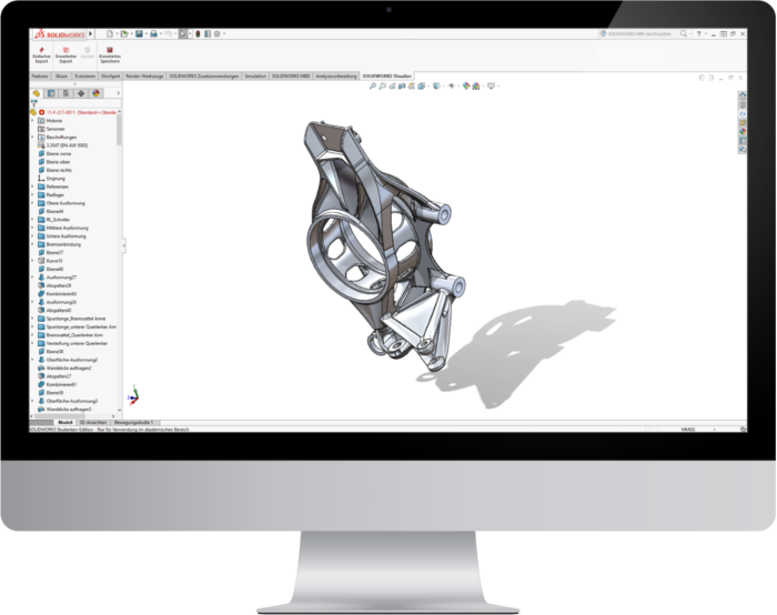 unsere ziele radträger cad solidworks monitor